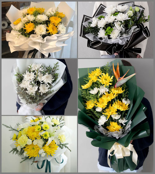 广东肇庆市封开县杏花镇白事花束代送